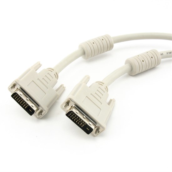 Кабель DVI-D Dual Link 25M-25M 4.5м, экранированный, 2 фильтра 19890 - фото 10775