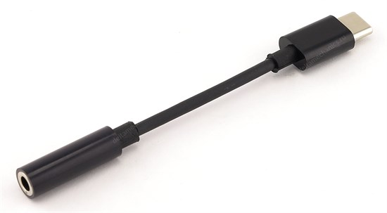 Переходник Type-C (M) -> jack 3.5 мм (F) черный 35083 - фото 13505