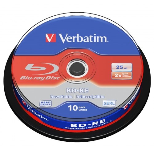 BD-RE 25GB Verbatim 2x, (упаковка 10шт., на шпинделе) (43694) 34784 - фото 13686