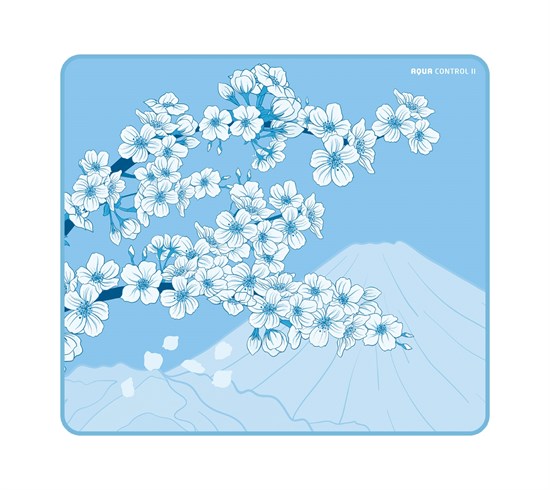Коврик для мыши X-raypad Aqua Control II Sakura Blue L (360x300x4мм) 36560 - фото 18827