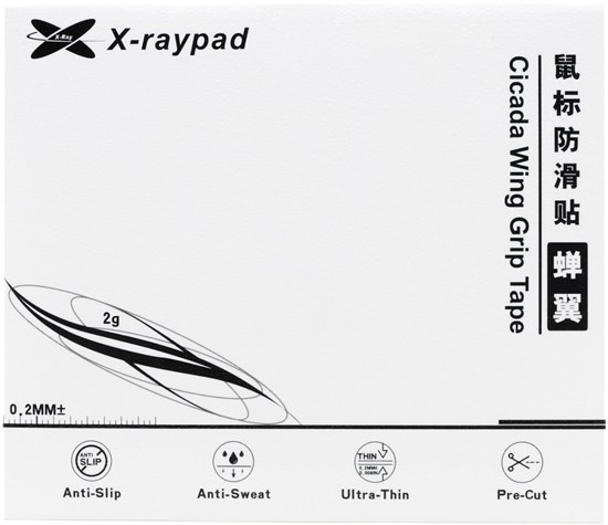 Противоскользящие наклейки на мышь X-raypad Cicada Wings 0.22mm для Logitech G Pro Wireless, чёрные 37607 - фото 19555