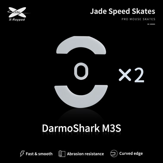 Ножки для мыши (глайды) X-raypad Jade Speed для DarmoShark M3S, комплект из 2-х наборов 37785 - фото 19808