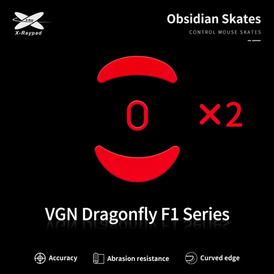 Ножки для мыши (глайды) X-raypad Obsidian Control для VGN Dragonfly F1, комплект из 2-х наборов 37791 - фото 19815