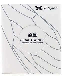 Противоскользящие наклейки на мышь X-raypad Cicada Wings V2 для Razer DeathAdder V3 Pro, чёрно-фиолетовые 37811 - фото 19875