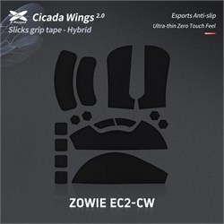 Противоскользящие наклейки на мышь X-raypad Cicada Wings V2 для Zowie EC2-CW, чёрные 38449 - фото 20493