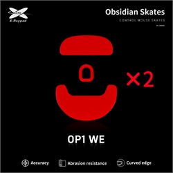 Ножки для мыши (глайды) X-raypad Obsidian Control для Endgame Gear OP1we, комплект из 2-х наборов 38459 - фото 20507
