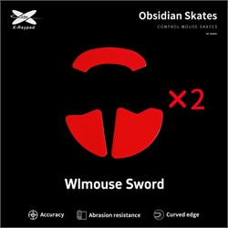 Ножки для мыши (глайды) X-raypad Obsidian Control для WLMouse Sword X, комплект из 2-х наборов 38464 - фото 20514