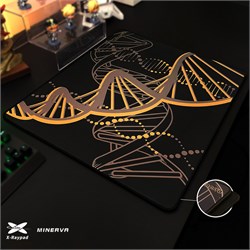 Коврик для мыши X-raypad Minerva DNA Gold Black XL (490x400x6мм) 38480 - фото 20534