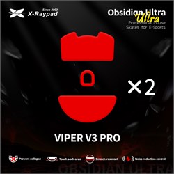 Ножки для мыши (глайды) X-raypad Obsidian Ultra для Razer Viper V3 Pro, комплект из 2-х наборов 38572 - фото 20610