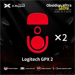 Ножки для мыши (глайды) X-raypad Obsidian Ultra для Logitech G Pro X Superlight 2, комплект из 2-х наборов 38576 - фото 20618