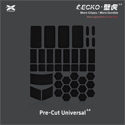 Противоскользящие наклейки на мышь X-raypad Geckos V3 Universal Pre-cut Grip Tape Black, 0.33мм, 42 накл. 38853 - фото 21112