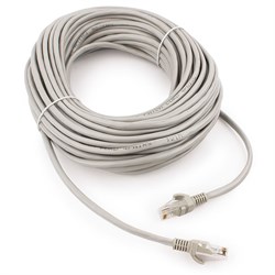 Patch-cord UTP-5e, медный, 20м, 26AWG, многожильный, серый (PP10-20M) 38874 - фото 21371