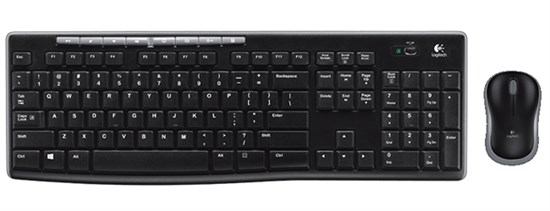 Клавиатура+мышь беспроводные Logitech MK270 Wireless Desktop Black USB (920-004536) 28973 - фото 6580