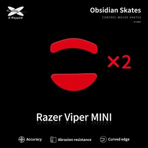 Ножки для мыши (глайды) X-raypad Obsidian Control для Razer Viper mini, комплект из 2-х наборов 37596