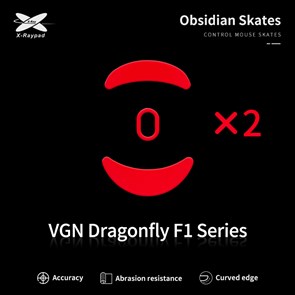 Ножки для мыши (глайды) X-raypad Obsidian Control для VGN Dragonfly F1, комплект из 2-х наборов 37791