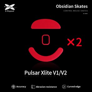 Ножки для мыши (глайды) X-raypad Obsidian Control для Pulsar Xlite V1/V2, комплект из 2-х наборов 38042