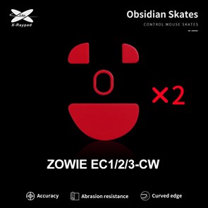 Ножки для мыши (глайды) X-raypad Obsidian Control для Zowie EC1/2/3-CW, комплект из 2-х наборов 38043