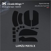 Противоскользящие наклейки на мышь X-raypad Cicada Wings V2 для LAMZU MAYA X, чёрные 38450