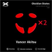 Ножки для мыши (глайды) X-raypad Obsidian Control для Vancer Akitsu, комплект из 2-х наборов 38463