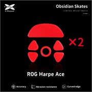 Ножки для мыши (глайды) X-raypad Obsidian Control для ASUS ROG Harpe Ace, комплект из 2-х наборов 38045