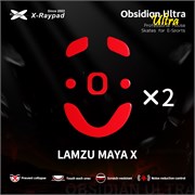 Ножки для мыши (глайды) X-raypad Obsidian Ultra для Lamzu Maya X, комплект из 2-х наборов 38466