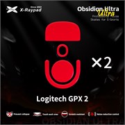 Ножки для мыши (глайды) X-raypad Obsidian Ultra для Logitech G Pro X Superlight 2, комплект из 2-х наборов 38576
