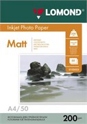 Бумага Lomond A4 Матовая двухсторонняя 200г/м2 50л (0102033) 10072