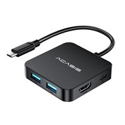 Док-станция 6-в-1 USB Type-C -> 3xUSB 3.1+1xType-C+HDMI 4K@60Hz+PD 100W ACASIS HB0706 38867