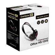 ExeGate Office HS-120S (2x3.5мм, динамик 40мм, кабель 2м, рег. громкости) 37733