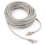 Patch-cord UTP-5e, медный, 20м, 26AWG, многожильный, серый (PP10-20M) 38874