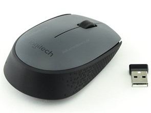 Мышь беспров. Logitech M170 Grey, mini, USB (910-004646) 31923