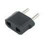Переходник сетевой 220В плоский, черный, 10A (41-13619), вилка 19х4,8мм 32999 - фото 10544
