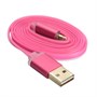 Кабель USB A --> Lightning 8pin (m) 1.0м для Apple ACD-Smart, TPE, 2-ст. конн., инд. заряда, малиновый (ACD-U915-P6M) 33263 - фото 11184