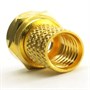 Разьем <F> для кабеля RG-6, металл, Gold 33472 - фото 11896