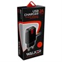 Зарядное устройство 220V -> Type-C (M) + USB (F) 5V WALKER WH-24, 2000mA, черное 32873 - фото 12054