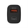 Зарядное устройство а/м 12V -> Type-C (F) + USB (F), Hoco Z15 QC 3.0, 3A, черное 32871 - фото 12377