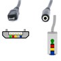 Переходник Micro USB 5P (B) -->  jack 3.5 мм (F), 28AWG, 0.3м 35082 - фото 14190