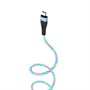 Кабель USB A --> Micro USB 5P (B) 1.0м hoco U85, синий, светящийся 35548 - фото 14686