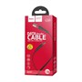 Кабель USB A --> Type-C (M) 1.2м (USB 2.0) hoсo U39, красно-чёрный 35552 - фото 14753