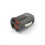 Зарядное устройство а/м 12/24V -> USB 5V 2 выхода, CelBro Extreme Mini, 2100mA, черный 35635 - фото 14997