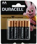 AA (LR06) Duracell Basic MN1500, 1.5V, упаковка 4шт. 35572 - фото 15212