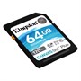 SD Memory Card SDXC 64GB Class10 UHS-I U3 Kingston Canvas Go Plus 170R C10 V30 170MB/s (SDG3/64GB) 36194 - фото 16556