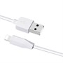 Кабель USB A --> Lightning 8pin (m) 1.0м для Apple, hoco X1, белый 32184 - фото 16604