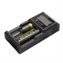 Зарядное устройство Nitecore D2 (для 2 акк. АА/AAA/C/18650/16340/14500 и др.) NiCd/NiMh/Li-Ion/LiFePO4, LCD, 220В+А/М 12В 36334 - фото 16775