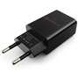 Зарядное устройство 220V -> USB 5V Cablexpert MP3A-PC-17 QC 3.0, черный 36522 - фото 17293