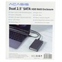 Внешний корпус для 2x2.5" SATA HDD ACASIS DT-S2 (Al, USB 3.0, JMS561, RAID 0/1/JBOD/SPAN, 9.5мм, чехол) 36946 - фото 18112