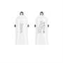 Зарядное устройство а/м 12V -> USB 5V hoco Z12 2xUSB, 2400mA, белое + кабель Lightning X1 37075 - фото 18442