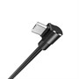 Кабель USB A --> Micro USB 5P (B) 1.2м hoco U37, угловой, чёрный 37093 - фото 18476