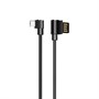 Кабель USB A --> Micro USB 5P (B) 1.2м hoco U37, угловой, чёрный 37093 - фото 18477