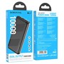 Портативный аккумулятор Borofone BJ27 Pindar 10000mAh, вх.: Micro-USB/USB-C, вых.: 2 x USB-Af, LED, чёрный 37322 - фото 18982